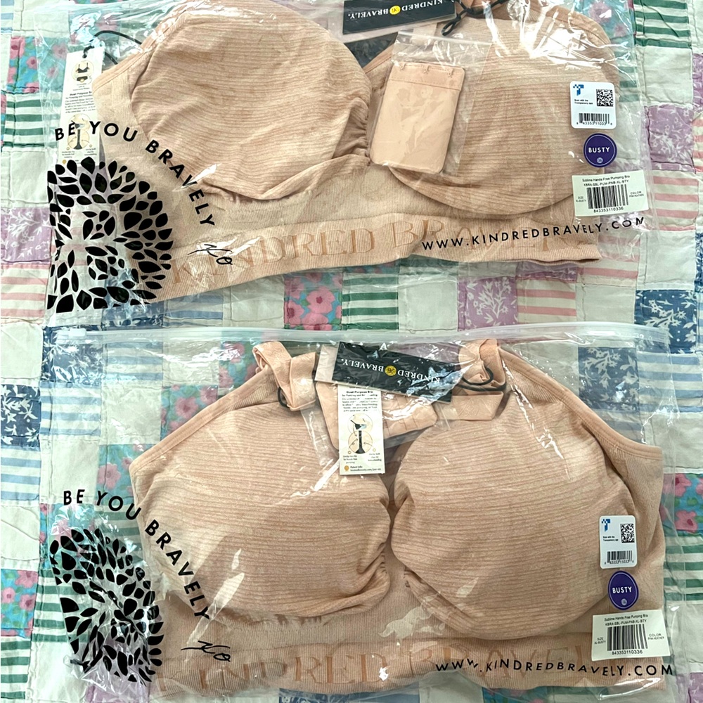 NWT Kindred Bravely Sublime Hands Free Pumping and Nursing Bras XL-Busty